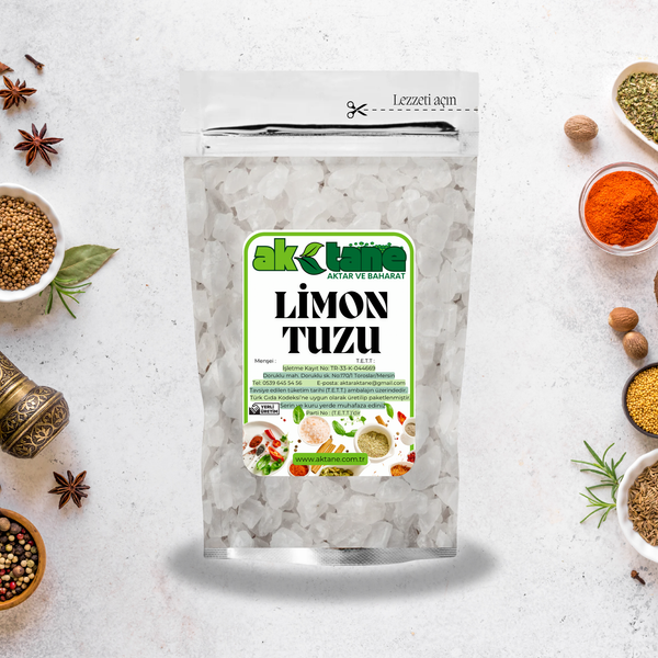 Limon Tuzu | Doğal Koruyucu ve Lezzet Arttırıcı | 100gr-1000gr