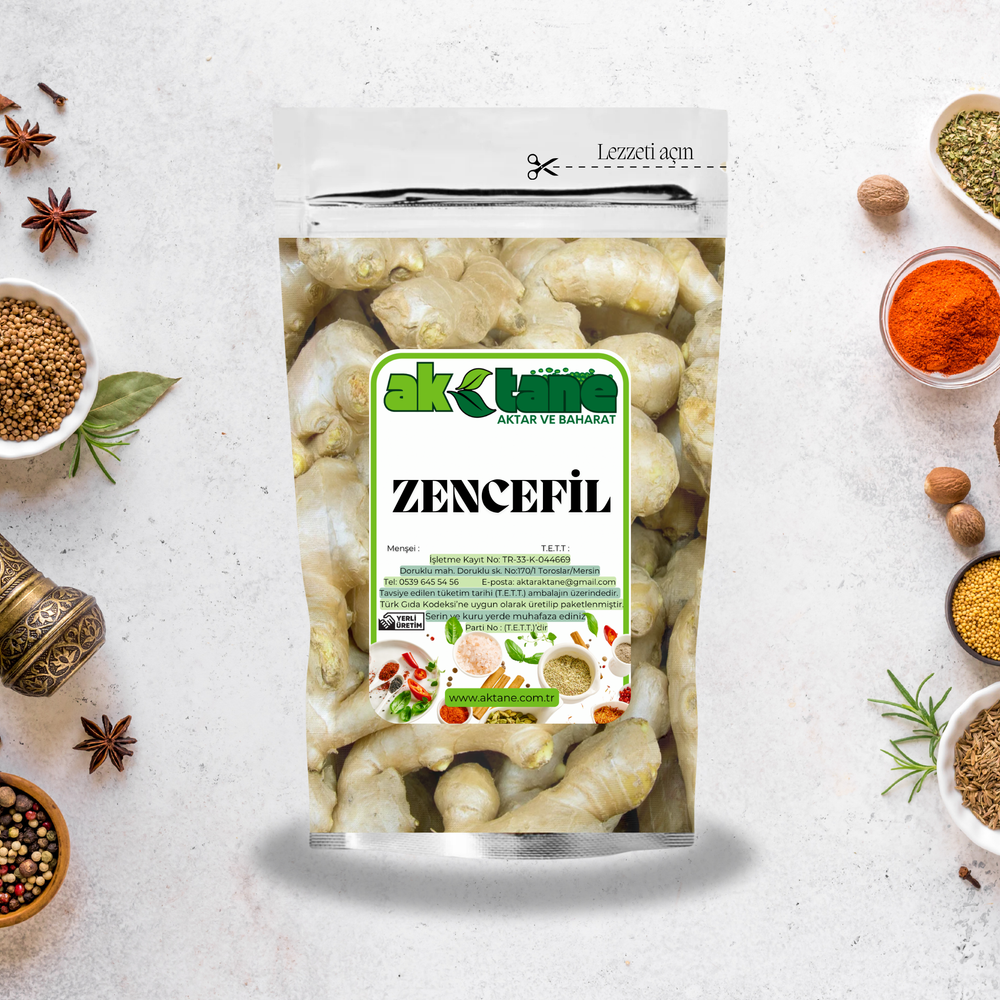 Zencefil | Doğal Şifa ve Enerji Kaynağı | 100gr-1000gr